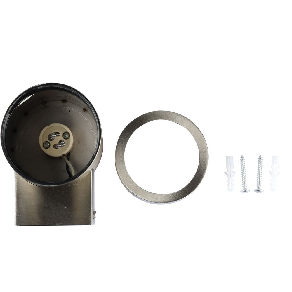 Kinkiet SLEEK GU10 / Obudowa: stal szlifowana / IP44