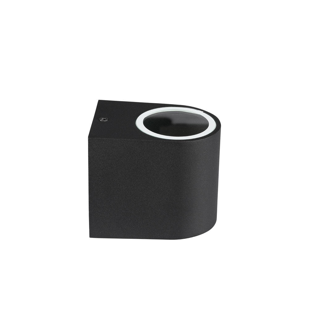Kinkiet SLEEK GU10 / Kształt: okrągły / Obudowa: Czarna / IP44