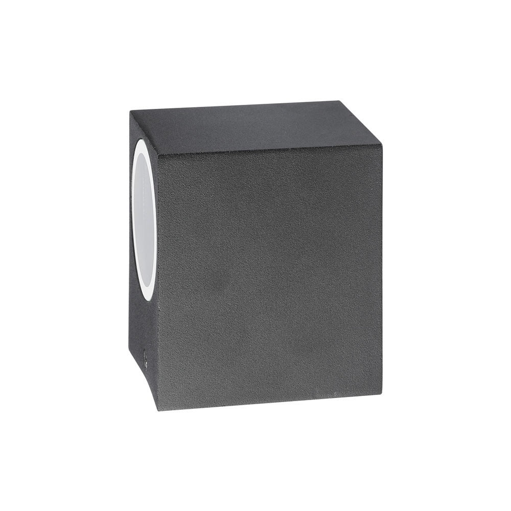 Kinkiet SLEEK GU10 / Kształt: kwadrat / Obudowa: Czarna / IP44
