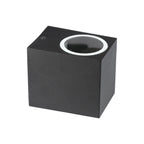 Kinkiet SLEEK GU10 / Kształt: kwadrat / Obudowa: Czarna / IP44