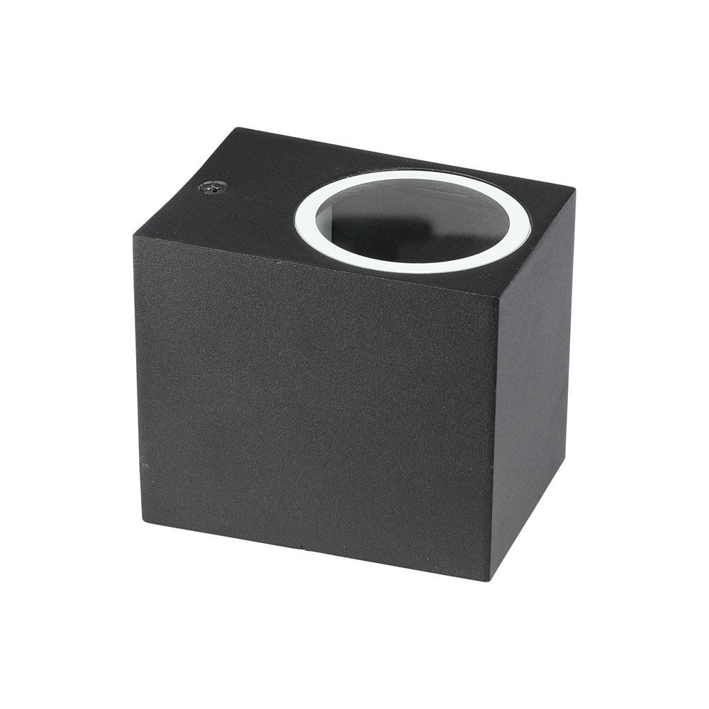 Kinkiet SLEEK GU10 / Kształt: kwadrat / Obudowa: Czarna / IP44