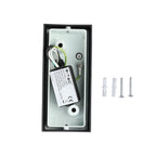 Kinkiet SLEEK dwukierunkowy 2xGU10 / Kształt: kwadrat / Obudowa: Czarna / IP44