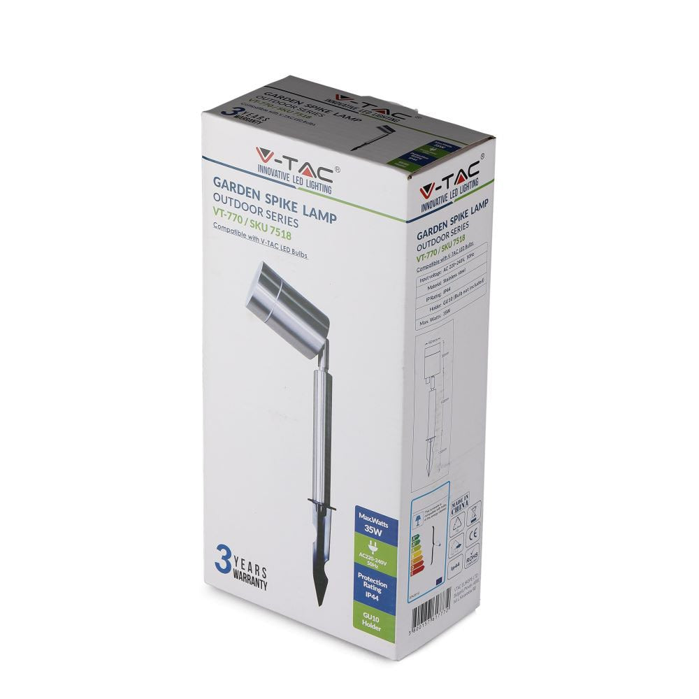 Oprawa ogrodowa SPIKE GU10 / Stal szlifowana / IP44