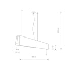 Nowodvorski Lampa liniowa sufitowa OSLO LED 90 16W 50/60Hz - Drewno - Dębowy