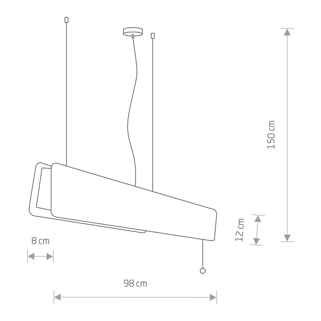 Nowodvorski Lampa liniowa sufitowa OSLO LED 90 16W 50/60Hz - Drewno - Dębowy 7520