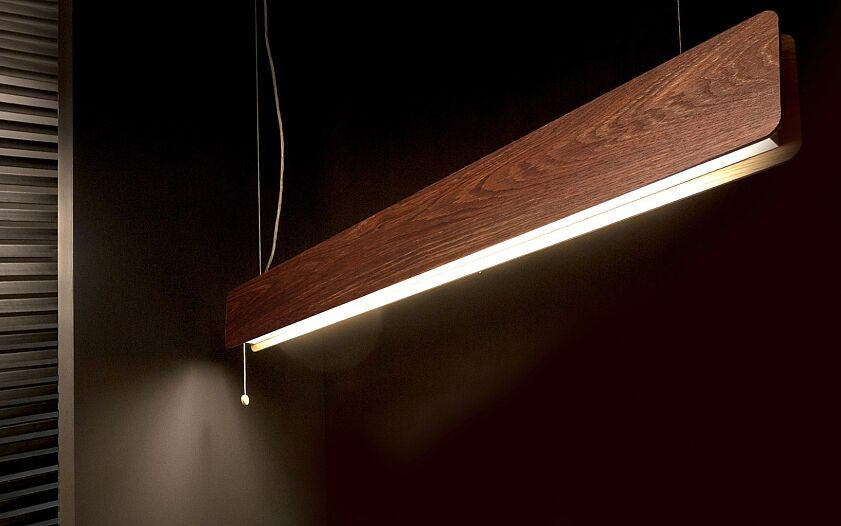 Nowodvorski Lampa liniowa sufitowa OSLO LED 90 16W 50/60Hz - Drewno - Palony dąb 7522