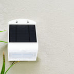 3W Lampa solarna ścienna / Trójkąt / Barwa:4000K+3000K / Obudowa: Biały + Czarny