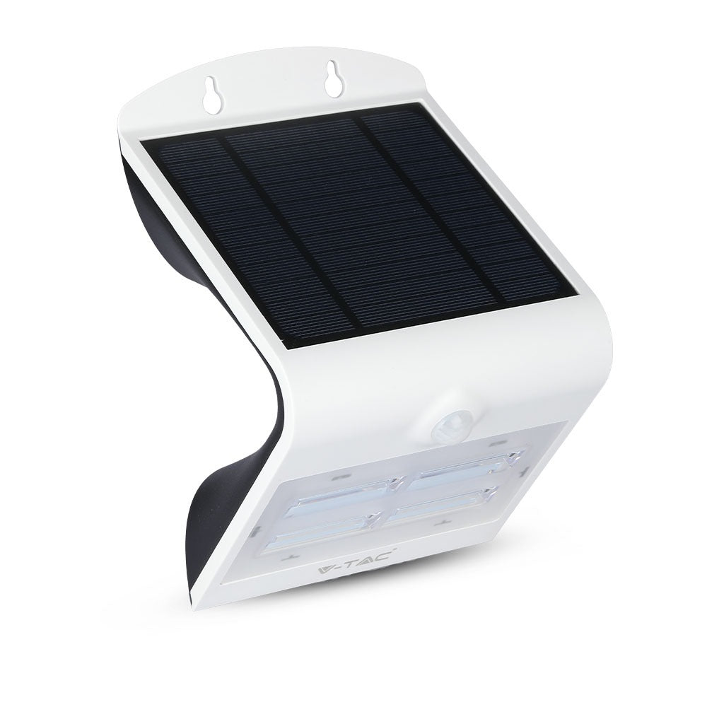 3W Lampa solarna ścienna / Trójkąt / Barwa:4000K+3000K / Obudowa: Biały + Czarny