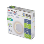 9W Kinkiet okrągły LED / CHIP BRIDGELUX / Barwa:4000K / Biały
