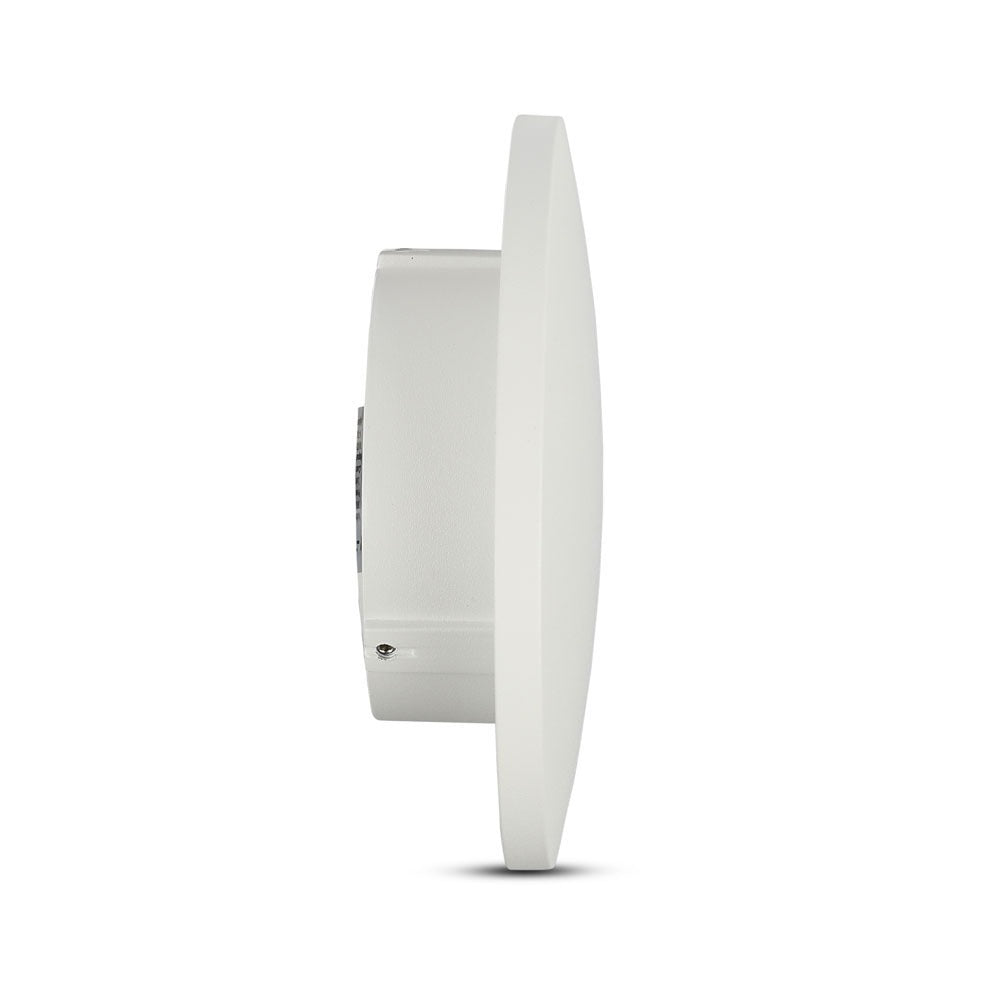6W Kinkiet okrągły LED / Podświetlenie tył / CHIP BRIDGELUX / Barwa:3000K / Biały