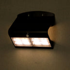 3W Lampa solarna ścienna / Trójkąt / Barwa:4000K+3000K / Obudowa: Czarny + Czarny