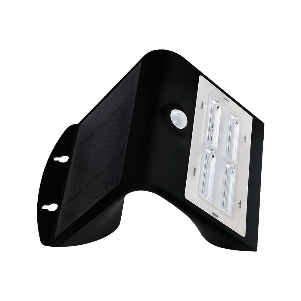 3W Lampa solarna ścienna / Trójkąt / Barwa:4000K+3000K / Obudowa: Czarny + Czarny