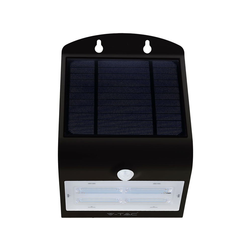3W Lampa solarna ścienna / Trójkąt / Barwa:4000K+3000K / Obudowa: Czarny + Czarny