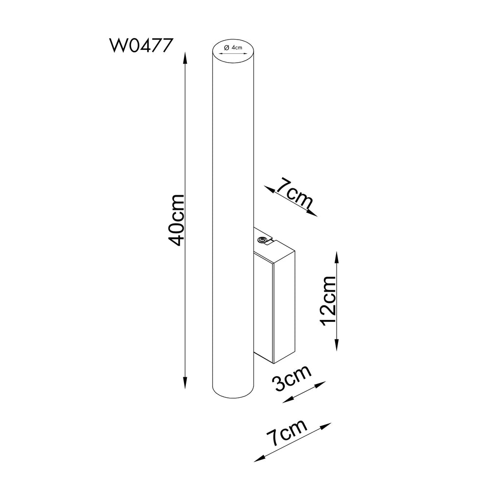 Maxlight Kinkiet Loft - Trawertyn - Kremowy W0477