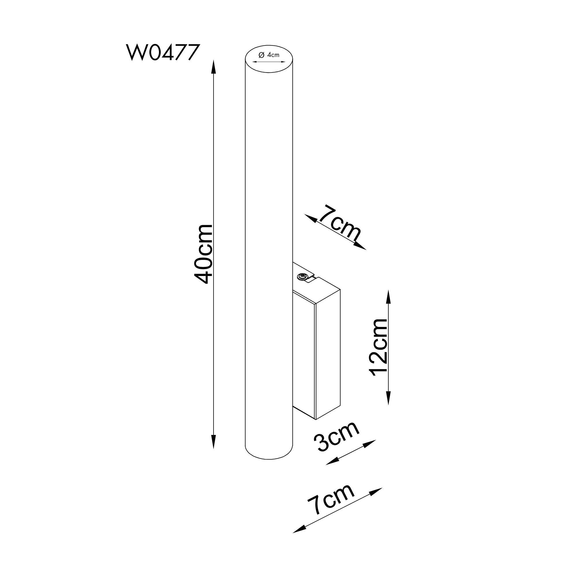 Maxlight Kinkiet Loft - Trawertyn - Kremowy W0477