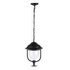 Lampa ogrodowa wisząca 1xE27 / Retro / Czarny / IP44