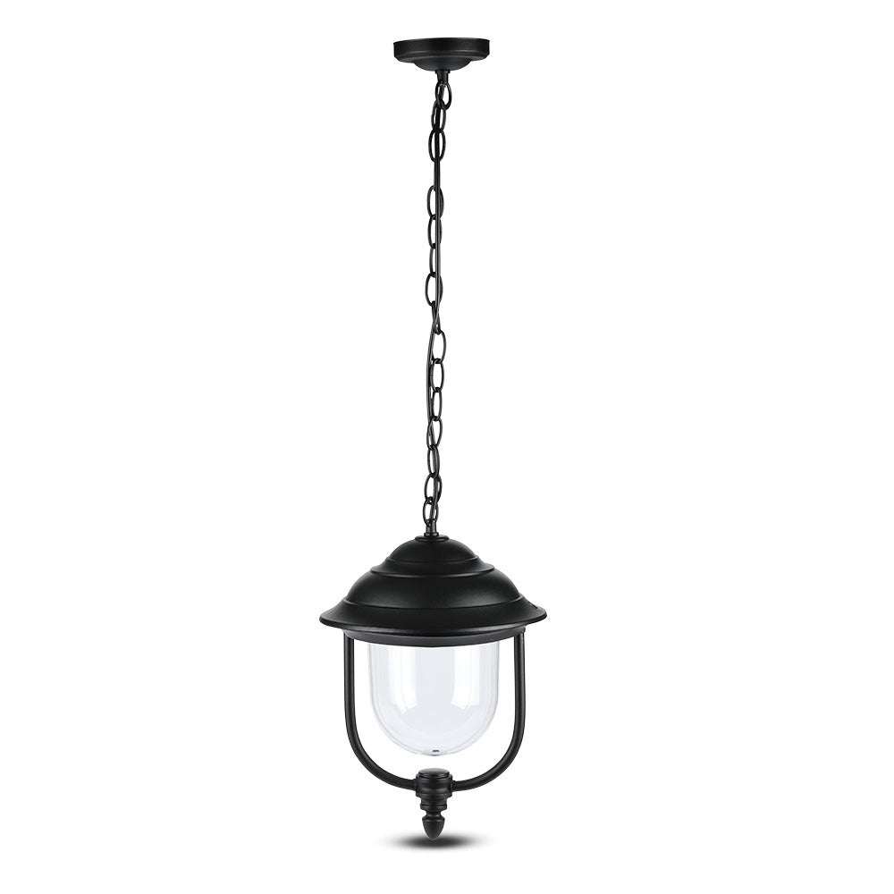 Lampa ogrodowa wisząca 1xE27 / Retro / Czarny / IP44