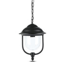 Lampa ogrodowa wisząca 1xE27 / Retro / Czarny / IP44