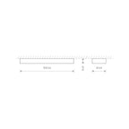 Nowodvorski Plafon SOFT CEILING LED 90X20 16W 50/60Hz - Aluminium lakierowane - Grafitowy 7531
