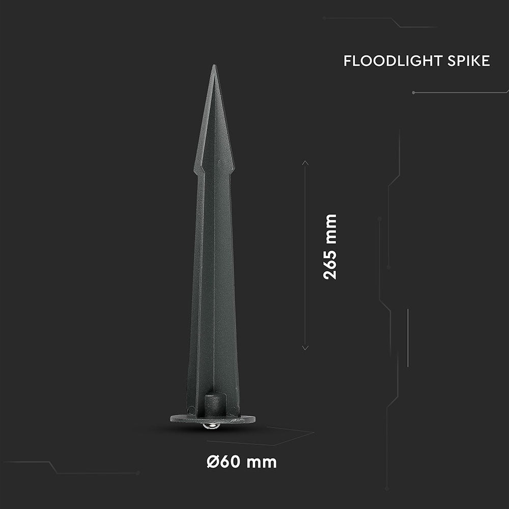 Uchwyt wbijany SPIKE / Obudowa: Szary / Wymiary:60 x 265