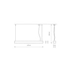 Nowodvorski Lampa liniowa sufitowa SOFT LED 120X6 22W 50/60Hz - Aluminium lakierowane - Biały 7537