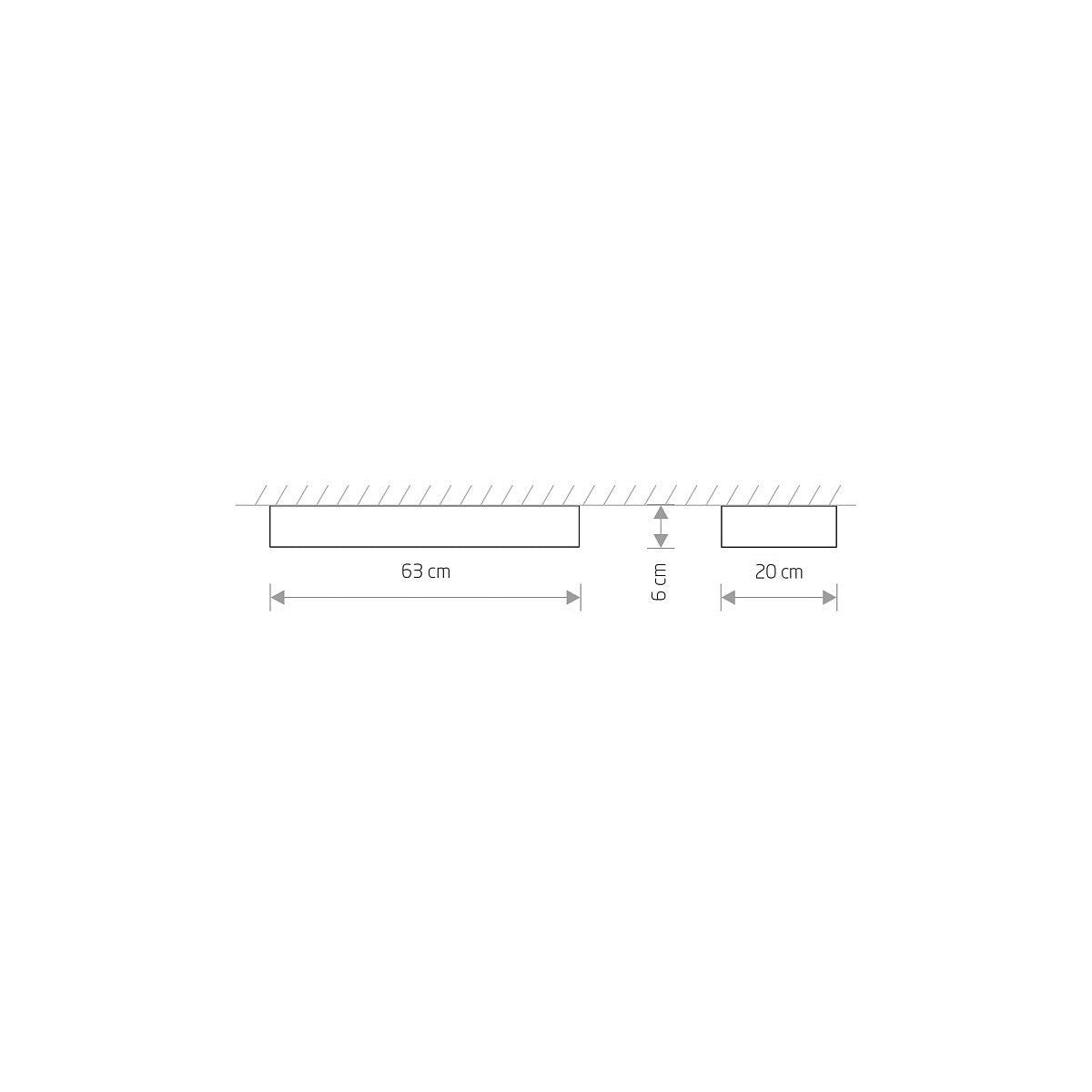 Nowodvorski Plafon SOFT CEILING LED 60X20 11W 50/60Hz - Aluminium lakierowane - Biały 7538