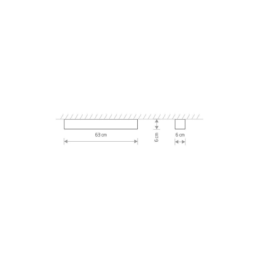 Nowodvorski Lampa liniowa sufitowa SOFT CEILING LED 60X6 11W 50/60Hz - Aluminium lakierowane - Biały 7540
