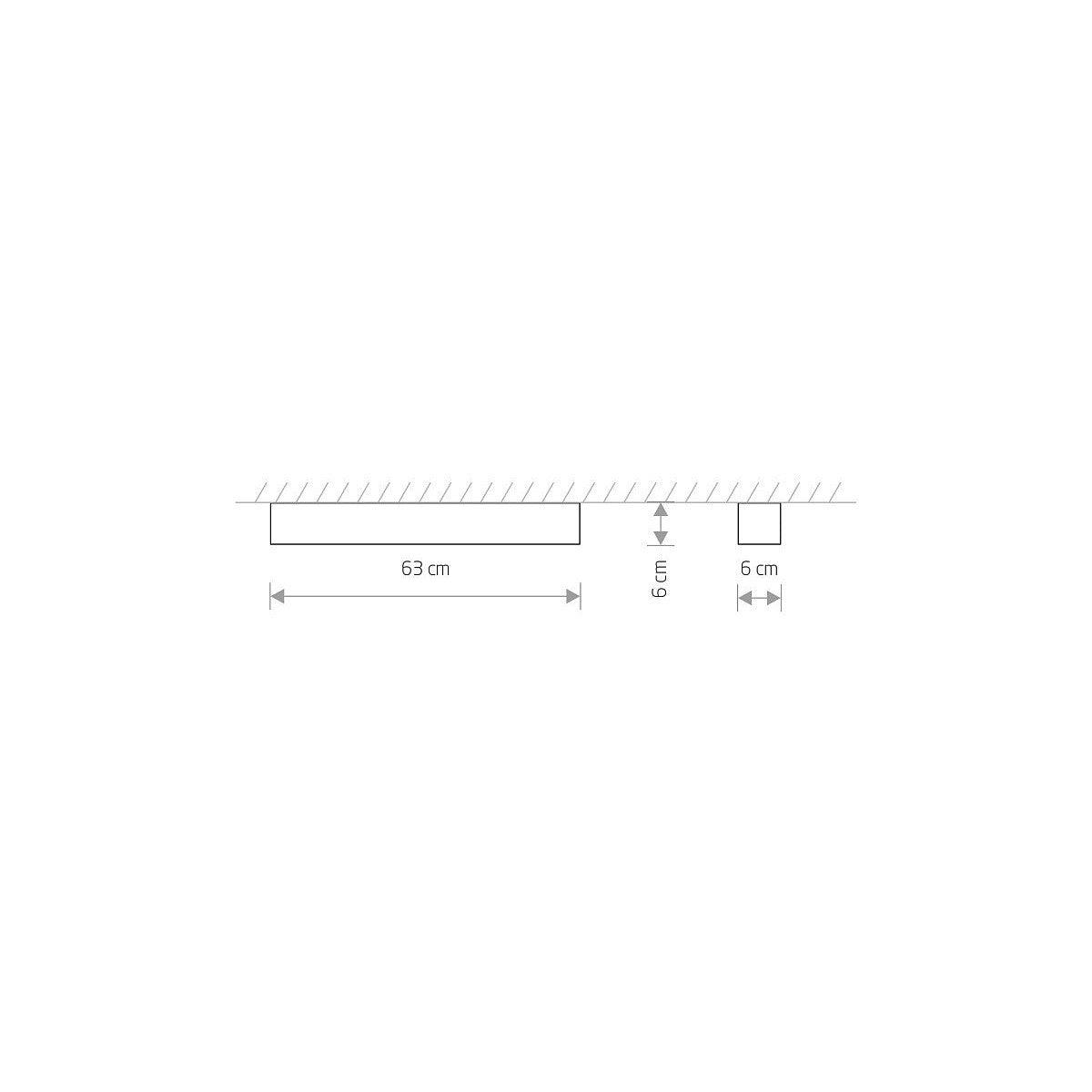 Nowodvorski Lampa liniowa sufitowa SOFT CEILING LED 60X6 11W 50/60Hz - Aluminium lakierowane - Biały 7540