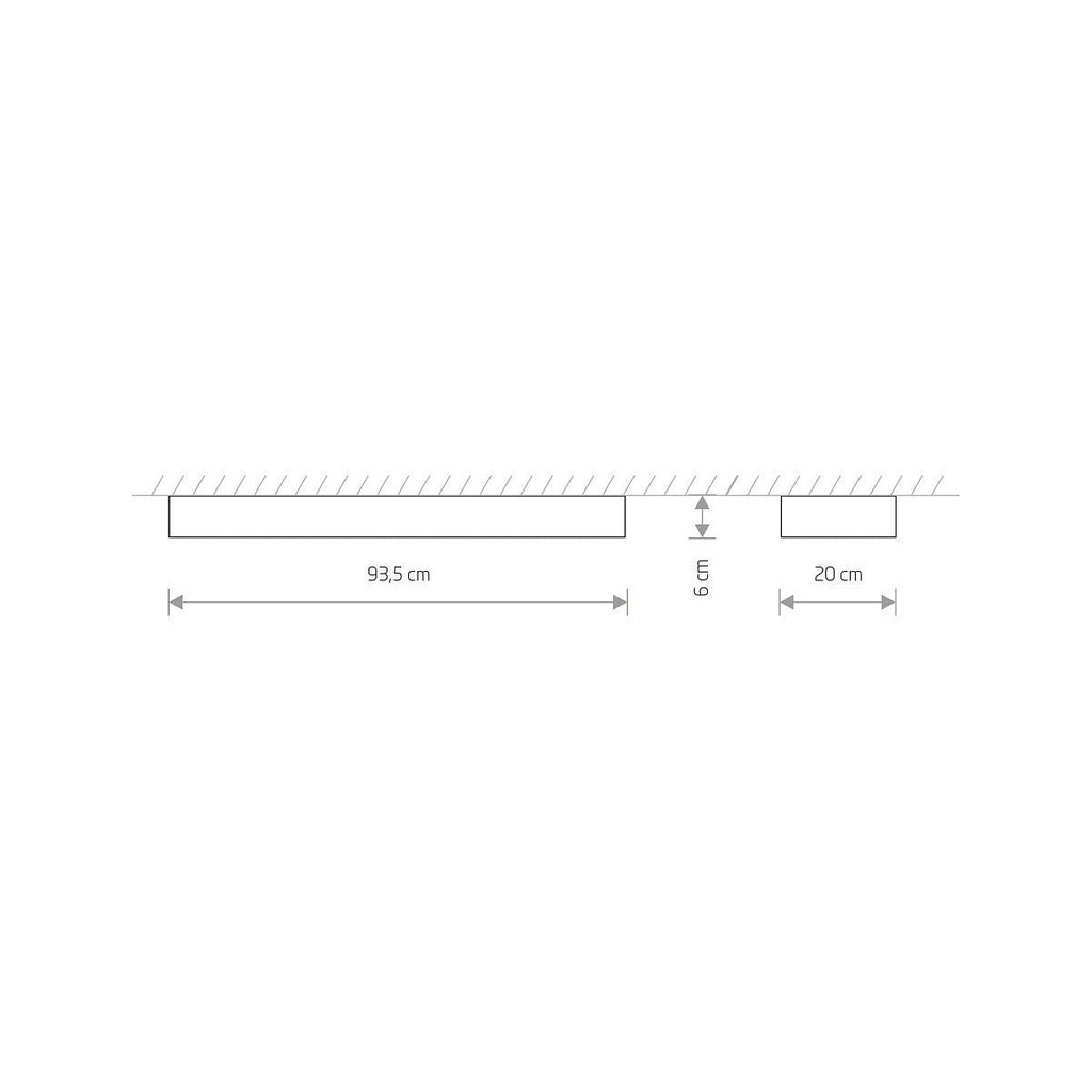 Nowodvorski Plafon SOFT CEILING LED 90X20 16W 50/60Hz - Aluminium lakierowane - Biały 7542