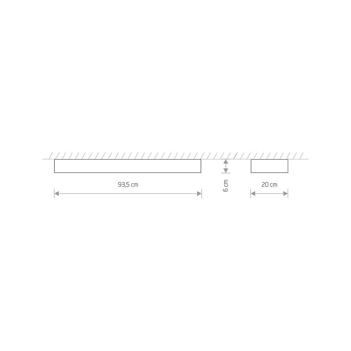 Nowodvorski Plafon SOFT CEILING LED 90X20 16W 50/60Hz - Aluminium lakierowane - Biały 7542