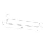 Nowodvorski Kinkiet regulowany z włącznikiem WING LED 11W 50/60Hz - Stal lakierowana - Biały 7543