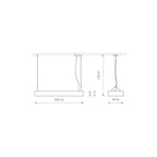 Nowodvorski Lampa wisząca SOFT LED 90X20 16W 50/60Hz - Aluminium lakierowane - Biały 7545