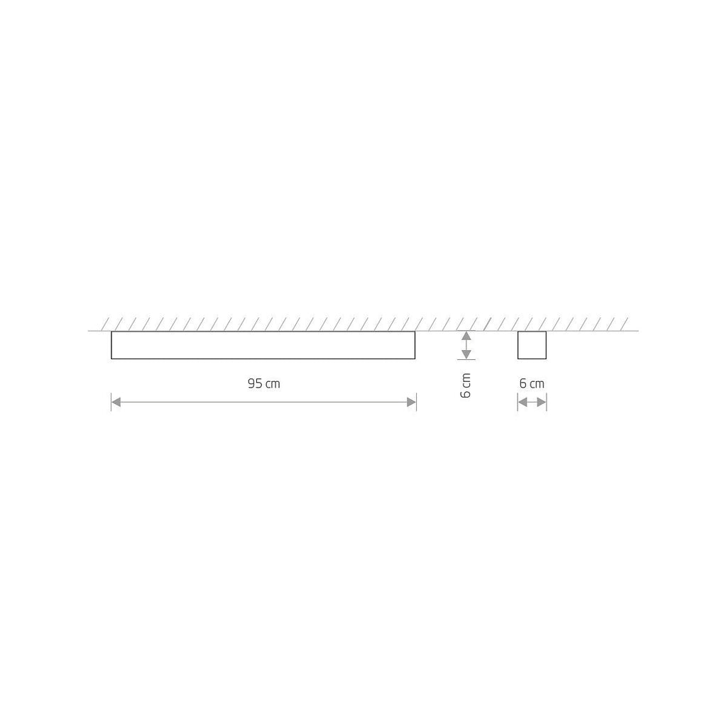 Nowodvorski Lampa liniowa sufitowa SOFT CEILING LED 90X6 16W 50/60Hz - Aluminium lakierowane - Biały 7546