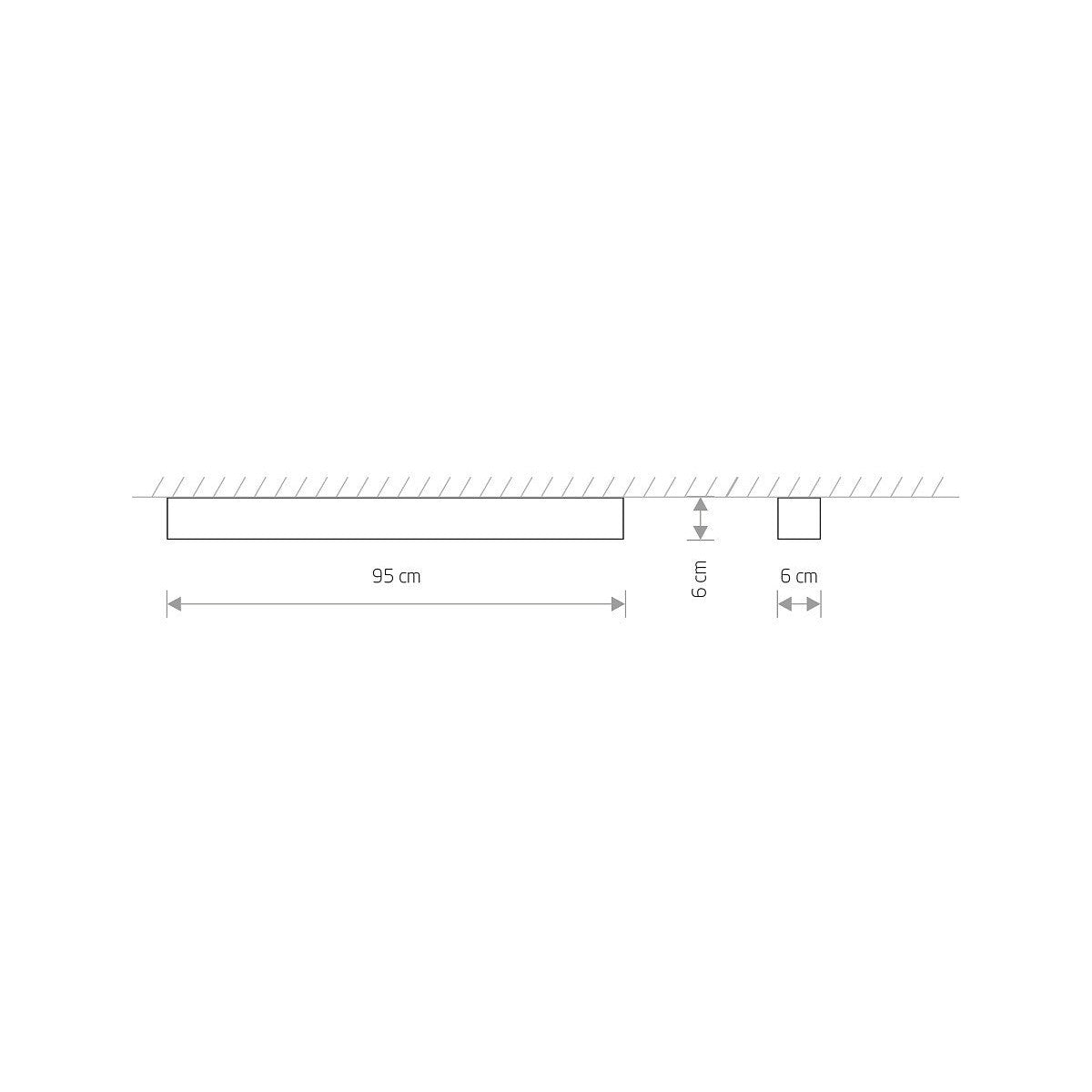 Nowodvorski Lampa liniowa sufitowa SOFT CEILING LED 90X6 16W 50/60Hz - Aluminium lakierowane - Biały 7546