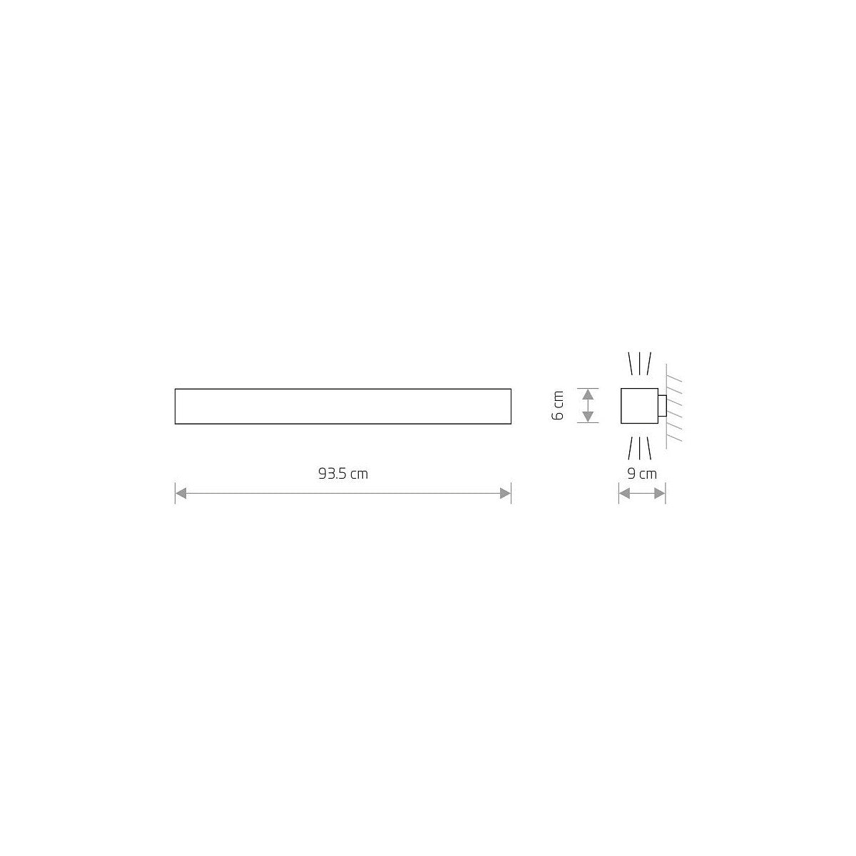 Nowodvorski Kinkiet SOFT WALL LED 90X6 16W 50/60Hz - Aluminium lakierowane - Biały 7548