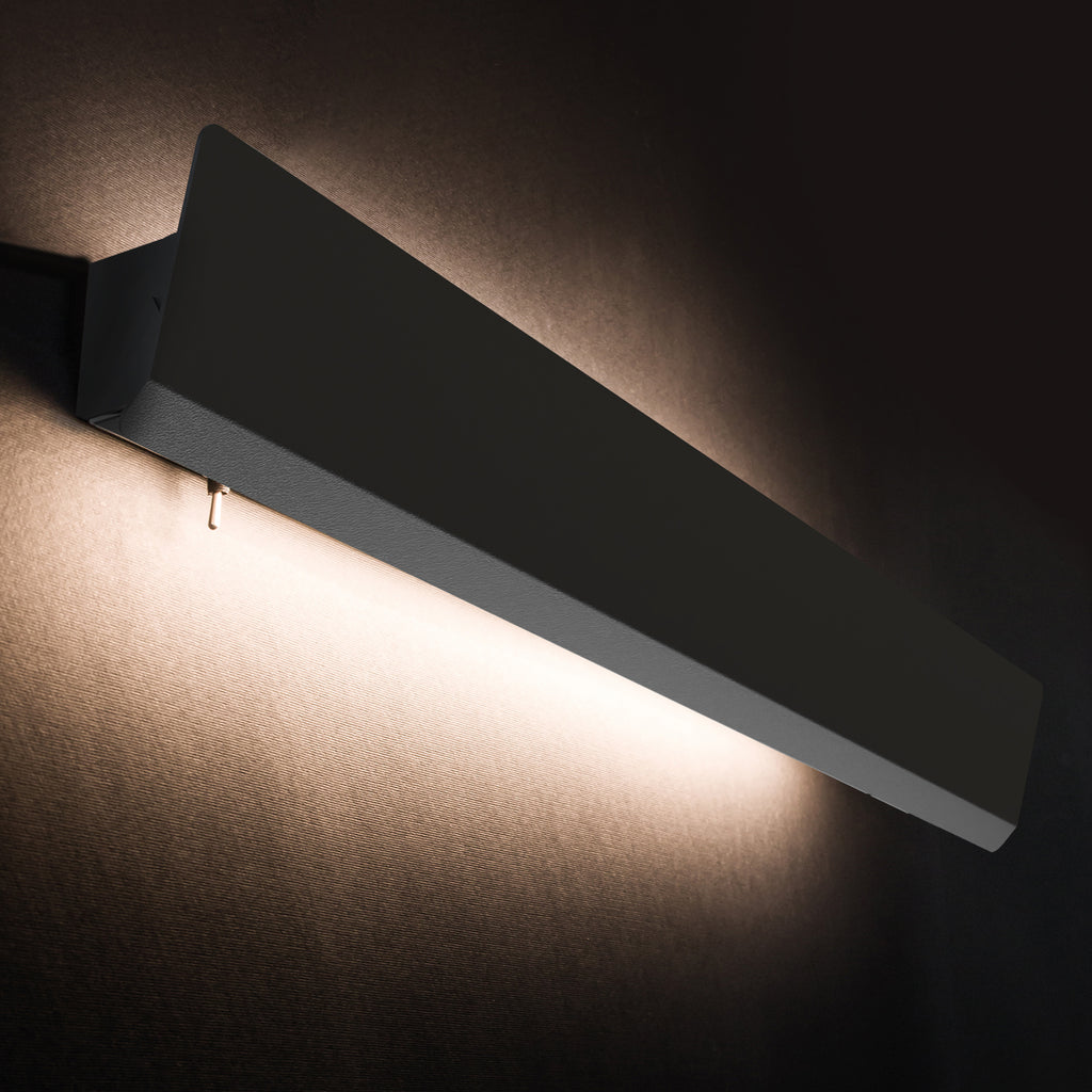 Nowodvorski Kinkiet regulowany z włącznikiem WING LED 11W 50/60Hz - Stal lakierowana - Czarny