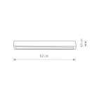 Nowodvorski Lampa liniowa sufitowa STRAIGHT CEILING LED S 11W 50/60Hz - Stal lakierowana - Grafitowy 7552