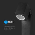 Słupek ogrodowy regulowany / Wysokość: 1170 mm / Trzonek:GU10 / IP44