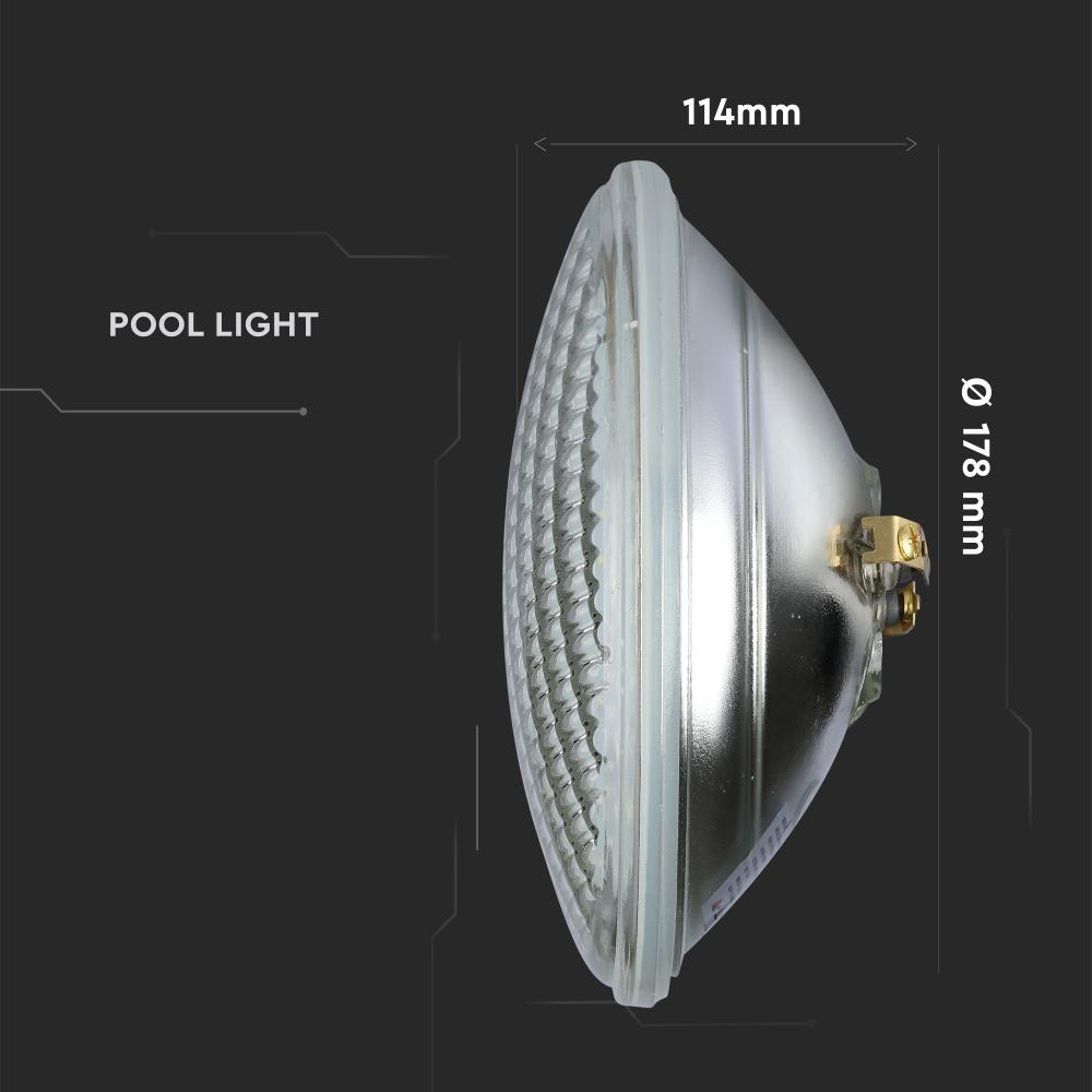 8W Żarówka LED PAR56 / Basenowa / Barwa: 6400K