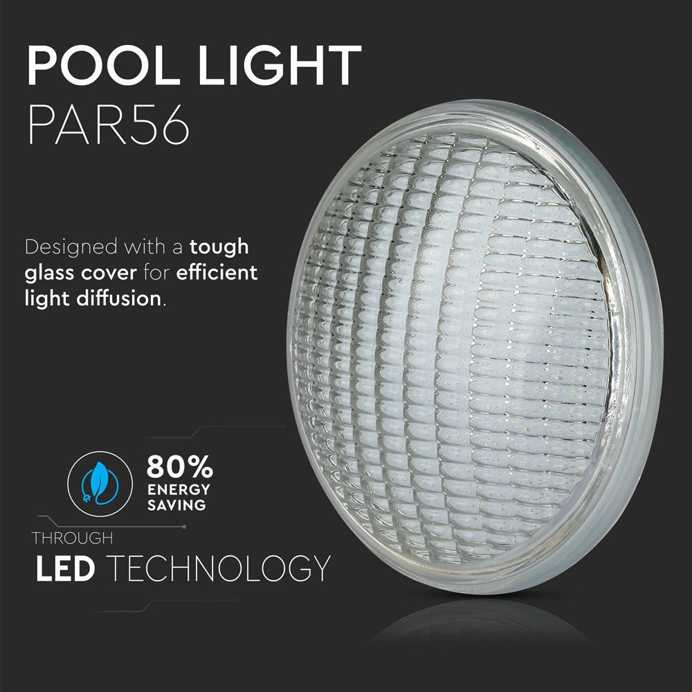 12W Żarówka LED PAR56 / Basenowa / Barwa: 6400K
