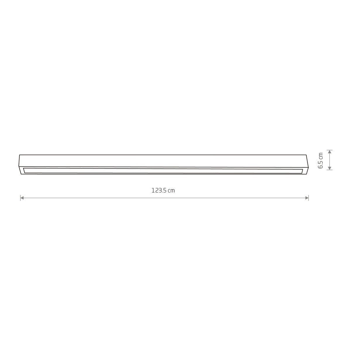 Nowodvorski Lampa liniowa sufitowa STRAIGHT CEILING LED L 22W 50/60Hz - Stal lakierowana - Biały 7556