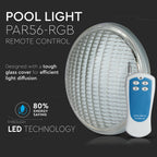 8W Żarówka LED PAR56 / Basenowa / / Sterowanie: Pilot