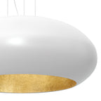 żyrandol Compo oval (dia 700) white/gold 1xE27