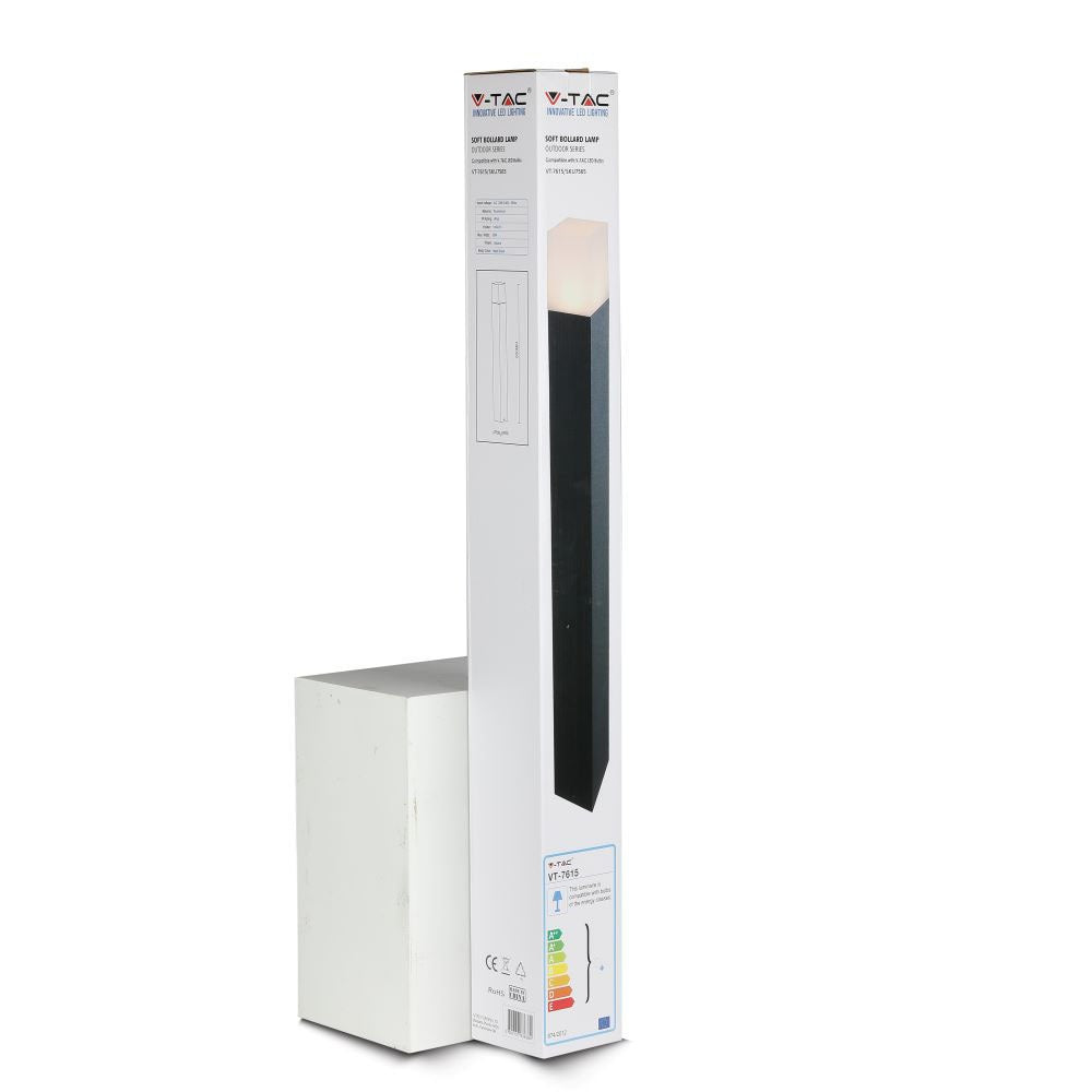 Słupek ogrodowy 800 mm GU10 / Kształt: Kwadrat / Obudowa: Czarny / IP54