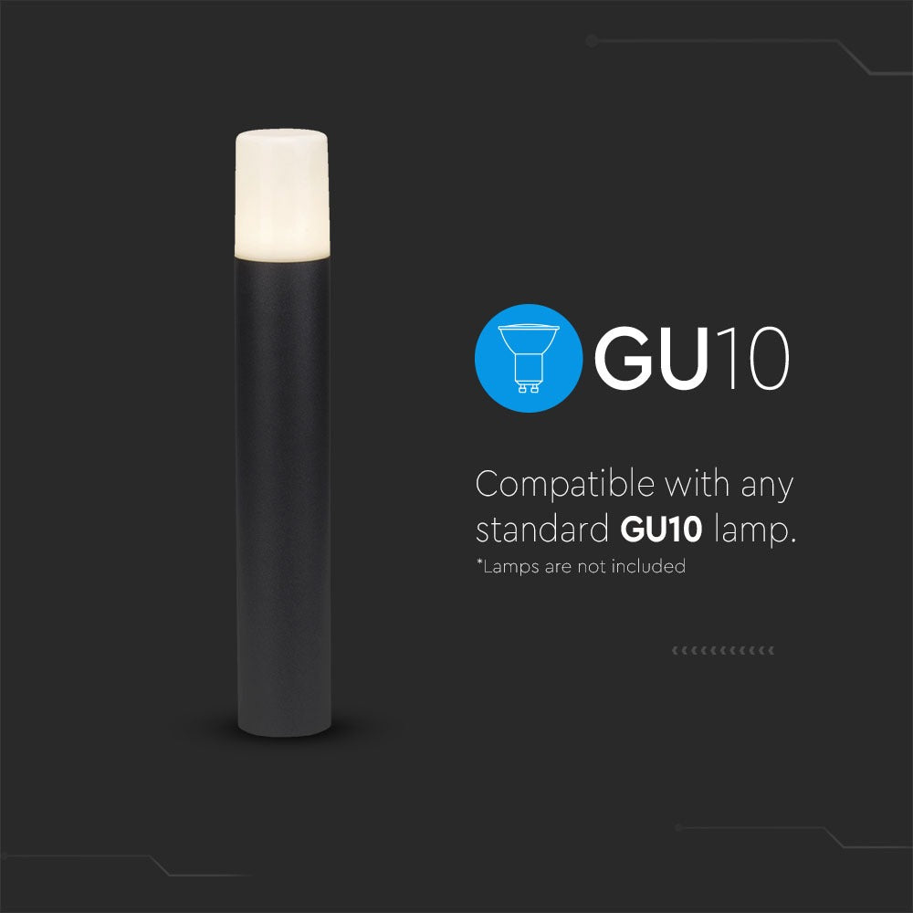Słupek ogrodowy 500 mm GU10 / Kształt: Okrągły / Obudowa: Czarny / IP54