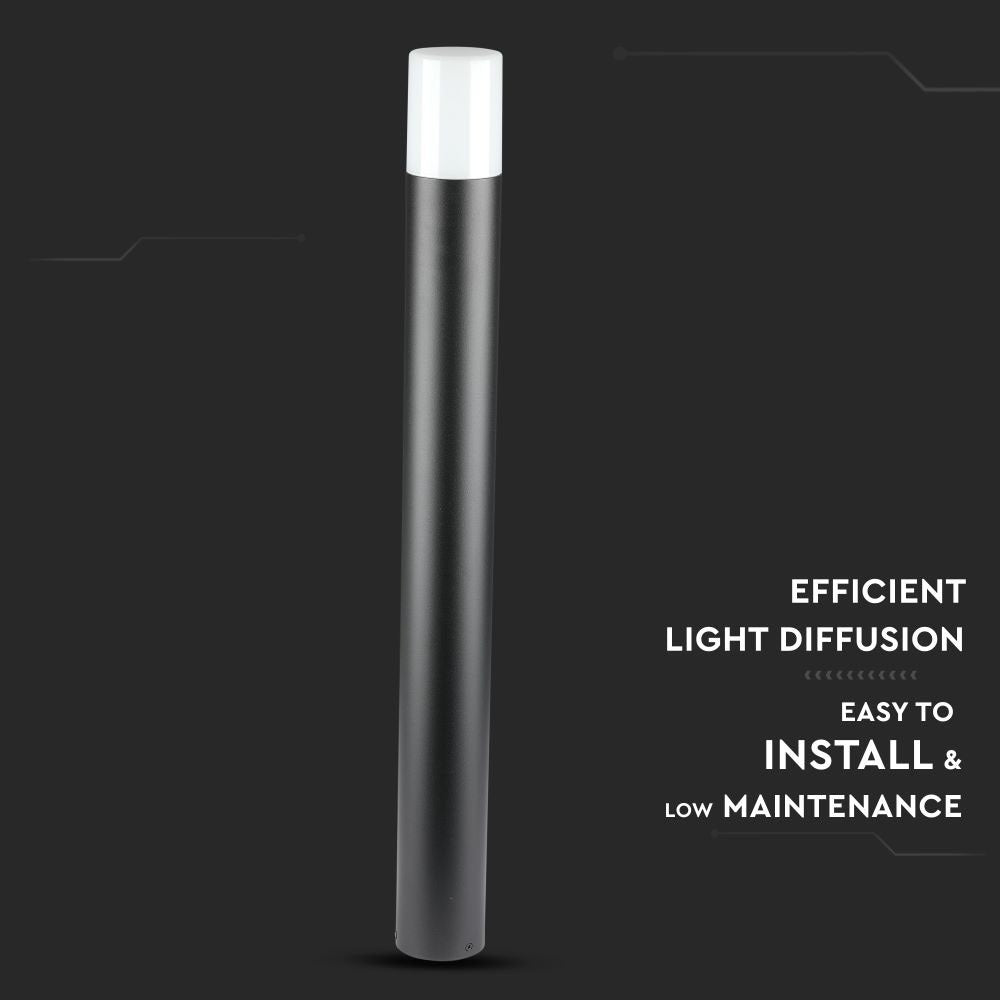 Słupek ogrodowy 800 mm GU10 / Kształt: Okrągły / Obudowa: Czarny / IP54