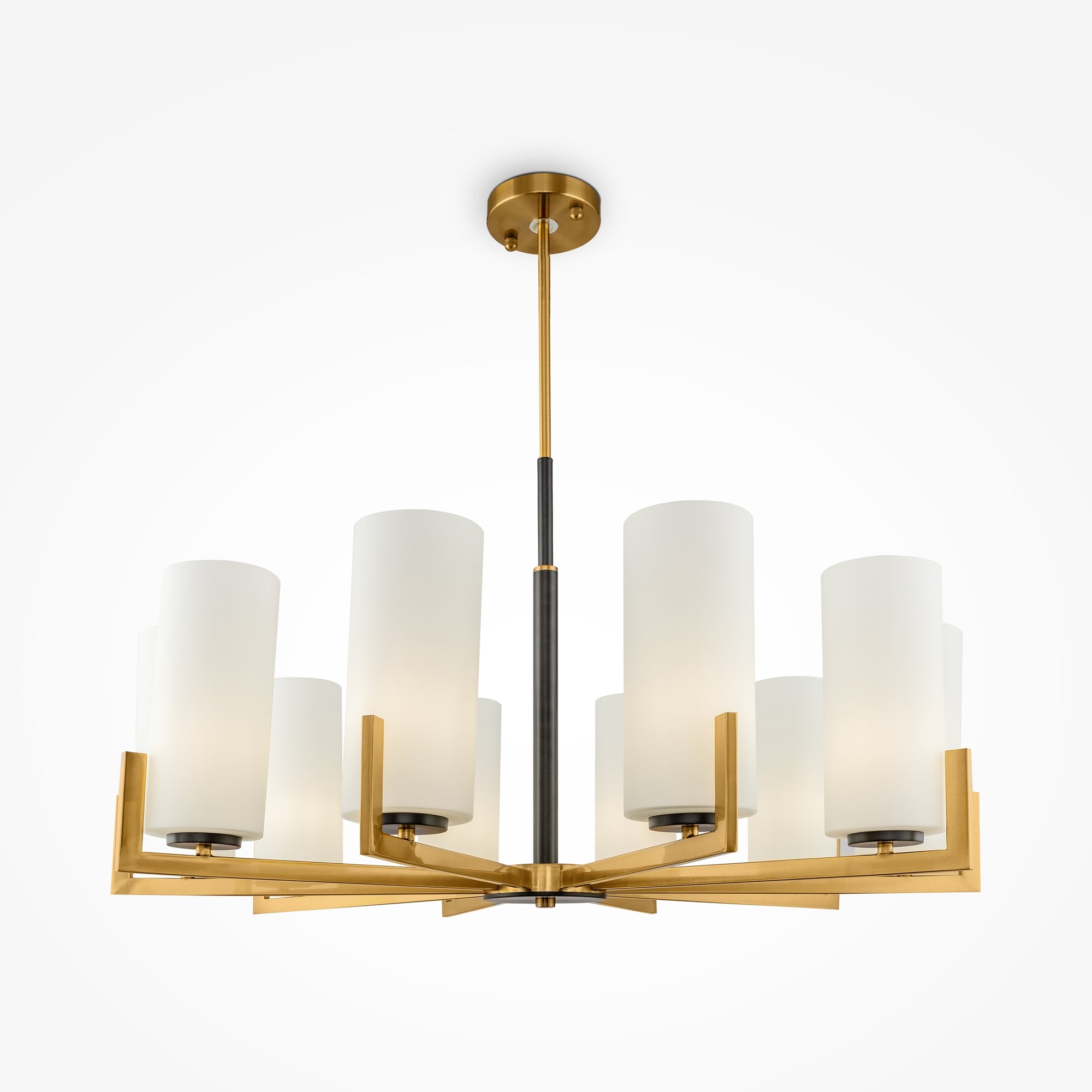 Maytoni Lampa wisząca Fortano - Metal - Czarny + mosiądz MOD089PL-10BS
