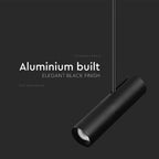 Lampa Wisząca / Trzonek:GU10 / Aluminium / Czarny
