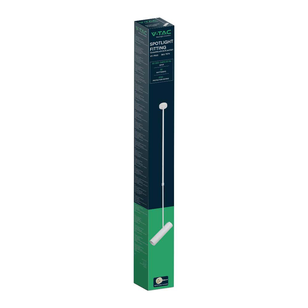 Lampa Wisząca / Trzonek:GU10 / Aluminium / Biały