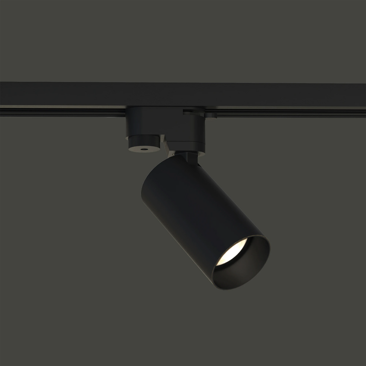 Nowodvorski System szynowy PROFILE MONO 1-obwodowy Profile Lampa 10W only LED - Stal lakierowana - Czarny I 7581 - lampa włączona